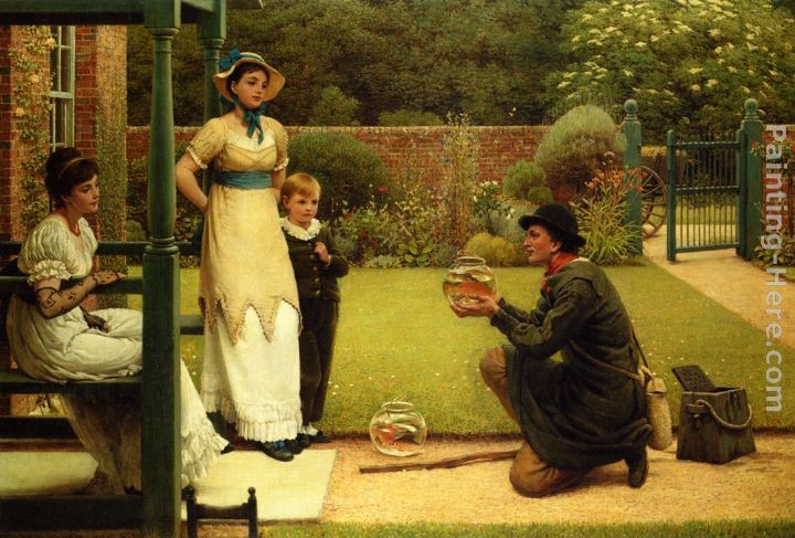 George Dunlop, R.A., Leslie The Goldfish Seller